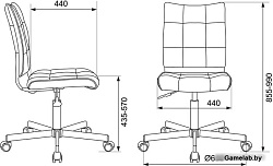 Кресло Бюрократ CH-330M черный Leather Black искусственная кожа крестовина металл черный