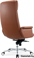 Кресло руководителя Cactus CS-LBR-CARACAS кожа крестов. алюминий