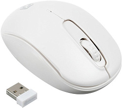 Мышь Oklick 505MW белый оптическая (1000dpi) беспроводная USB (3but)