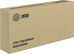 Стол для компьютера Cactus подъёмный столешница МДФ белый каркас белый (CS-ED-WWT)
