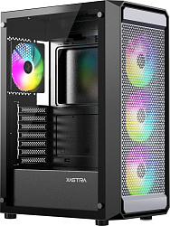 Корпус XASTRA  A403 4ARGB Black ATX/Mesh/ tempered glass / 4x120mm ARGB PWM fans/ A403-4FC12A