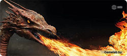 Коврик для мыши Cactus Fire Dragon 900x400x3мм (CS-MP-PRO06XXL)