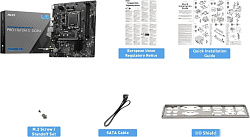 Материнская плата MSI PRO H610M-S DDR4 Soc-1700 Intel H610 2xDDR4 mATX AC`97 8ch(7.1) GbLAN+HDMI