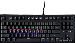 Клавиатура SunWind SW-K900G механическая черный USB Multimedia for gamer LED