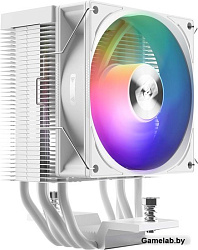 Кулер PCCooler R400 ARGB WH S115X/1200/1700/AM4/AM5 (TDP 180W, 90mm ARGB Fan, 4 тепловые трубки 6мм,