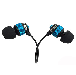 Наушники-вкладыши Human Friends Groovy Blue, корпус металл, динамик 10 мм, 32 Ом, провод 120 мм, раз