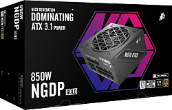 Блок питания 1STPLAYER NGDP Gold 850W / ATX 3.0, APFC, 80 PLUS Gold, LLC+DC-DC, 120mm fan, full modu