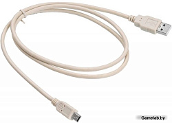 Кабель Buro USB2.0-M5P-1 USB A(m) mini USB B (m) 1м серый