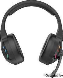 Наушники с микрофоном Оклик HS-L420G черный мониторные BT оголовье (1939799)