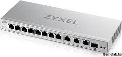 Мультигигабитный Smart L2 коммутатор Zyxel XGS1250-12, 8xGE, 3x1/2,5/5/10G, 1xSFP+, кнопка LED ECO M
