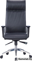 Кресло руководителя Cactus CS-LBK-BARSELONA кожа крестов. алюминий