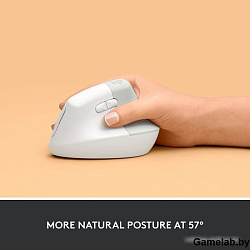 Мышь Logitech Lift белый/белый/серый оптическая (4000dpi) беспроводная USB (6but)