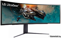 Монитор LG 49" UltraGear 49GR85DC-B черный VA LED 32:9 HDMI матовая HAS Piv 3000:1 450cd 178гр/178гр