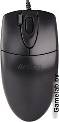 Мышь A4 OP-620D черный оптическая (1000dpi) USB (4but)