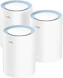 Бесшовный Mesh роутер Cudy M1200(3-Pack) AC1200 10/100BASE-TX белый (упак.:3шт)