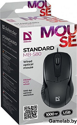 Мышка USB OPTICAL MB-580 BLACK 52580 DEFENDER