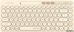 Клавиатура A4Tech Fstyler FBK36C AS бежевый USB беспроводная BT/Radio slim Multimedia (FBK36C AS)