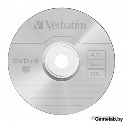 Диск DVD+R Verbatim 4.7Gb 16x Cake Box (50шт) (43550)