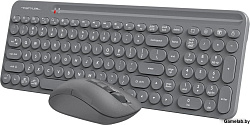 Клавиатура + мышь A4Tech Fstyler FG3300 Air2 клав:серый мышь:серый USB беспроводная slim Multimedia