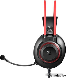 Наушники с микрофоном A4Tech Bloody G200S черный/красный 2м мониторные USB оголовье (G200S USB/ BLAC