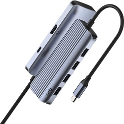 Концентратор USB-C Cudy UH500, 1 USB-C 3.0, 1x 4K@30Hz HDMI Port, 1x 100W USB-C port for PD Charging