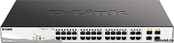 D-Link DGS-1210-28P/F5A Настраиваемый L2 коммутатор с 24 портами 10/100/1000Base-T и 4 комбо-портами