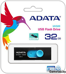 Флэш-накопитель 32GB AUV320-32G-RBKBL BL\BLUE ADATA