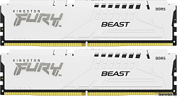 Память DDR5 2x16GB 5600MHz Kingston KF556C36BWEK2-32 Fury Beast White Expo RTL Gaming PC5-44800 CL36