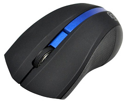 Манипуляторы* Мышь Oklick 615MW черный/синий оптическая (1000dpi) беспроводная USB (2but)615MW 