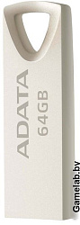 Флеш накопитель 64GB ADATA UV210, USB 2.0, Металлич. Серебро