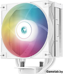 Кулер DEEPCOOL AG400 DIGITAL WH ARGB LGA1700/1200/115X/AM5/AM4 (9шт/кор, TDP 220W, PWM, ARGB Fan 120