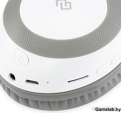 Гарнитура накладные Digma BT-15 белый/серый беспроводные bluetooth оголовье (BT-15W)