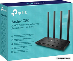 Роутер беспроводной TP-Link Archer C80 AC1900 10/100/1000BASE-TX черный