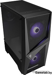 MSI MAG FORGE 100M Mid-Tower, ATX, 2xUSB 3.2, Audio I/O, 2x120mm RGB Fan, 1x120mm black Fan, 6-ch Li