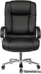 Кресло руководителя Бюрократ T-9925SL черный кожа крестовина металл хром