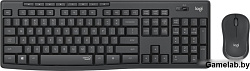 Клавиатура + мышь Logitech MK295 Silent Wireless Combo клав:черный мышь:черный USB беспроводная