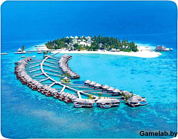 Коврик для мыши Buro BU-M10020 рисунок/тропический отель