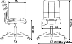 Кресло Бюрократ CH-330M молочный Velvet 20 крестовина металл хром