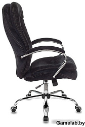 Кресло руководителя Бюрократ T-9950SL Fabric черный Light-20 крестов. металл хром