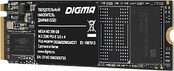 Накопитель SSD Digma PCI-E 3.0 x4 256Gb DGSM3256GM23T Mega M2 M.2 2280