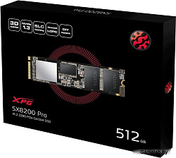 Твердотельный накопитель SSD A-Data PCI-E x4 512Gb ASX8200PNP-512GT-C (PCI-E 3.0 x4, up to 3500/2300