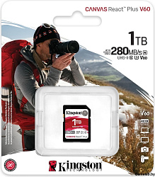 Флеш карта SDXC 1TB Kingston SDR2V6/1TB Canvas React Plus w/o adapter