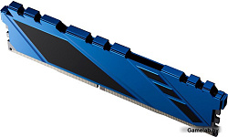 Модуль памяти DDR4 Netac Shadow 16GB 3200MHz CL16 1.35V / NTSDD4P32SP-16B / Blue / with radiator