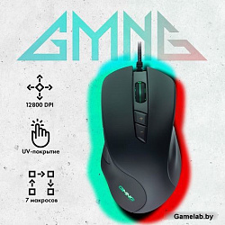 Мышь GMNG 940GM черный оптическая (12800dpi) USB для ноутбука (7but)
