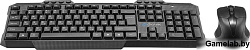 Клавиатура + мышь Оклик 205MK клав:черный мышь:черный USB беспроводная Multimedia (1546786)