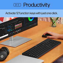 Keyboard HP 230 Wireless (Black) RUSS cons