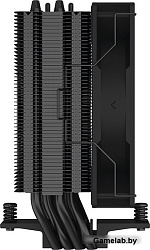 Кулер DEEPCOOL AG400 BK ARGB LGA1700/1200/115X/AM5/AM4 (18шт/кор, TDP 220W, PWM, ARGB Fan 120mm, 4 т