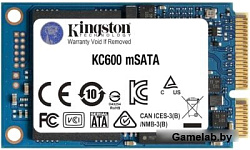 SSD жесткий диск MSATA 1TB KC600 SKC600MS/1024G KINGSTON