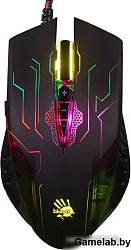 Мышь A4 Bloody Q51 черный/рисунок оптическая (3200dpi) USB игровая (8but)
