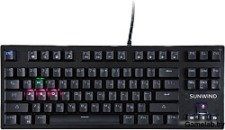 Клавиатура SunWind SW-K900G механическая черный USB Multimedia for gamer LED